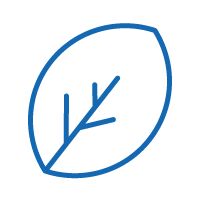 Icona di un volantino che descrive i benefici ambientali.